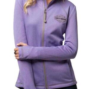 Harley-Davidson Women’s Full Zip Premium Sweatshirt Sz S, Embroidered Logo